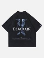 Dark Time Hourglass Print T-shirt
