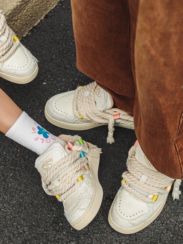 Hip-hop Versatile Dirty Braid Bread Shoes