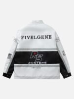 American Vintage Hip-hop Biker Cotton Jacket -1539