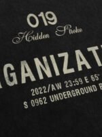 Old Washed Skeleton Print T-shirt - 1573
