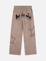American Casual Suede Loose Pants