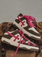 Splicing Skateboard Sneakers -1420