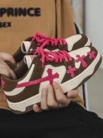 Splicing Skateboard Sneakers -1420