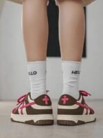 Splicing Skateboard Sneakers -1420