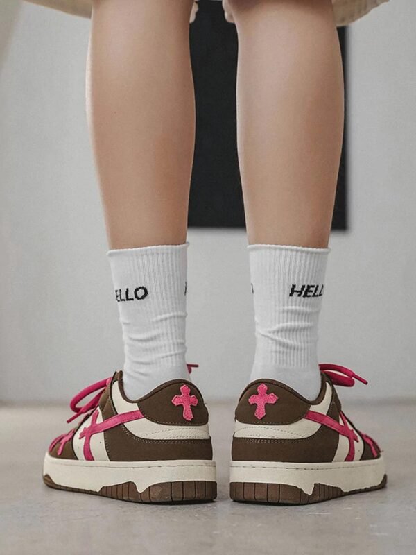 Splicing Skateboard Sneakers -1420
