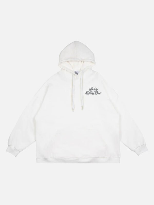 Gesture Print Hoodie -1268