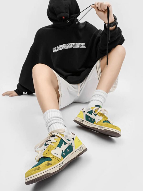 Graffiti Skate Sports Casual Shoes - 1499