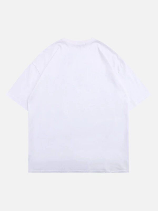 Masked Gangster Portrait Printed T-Shirt-1533