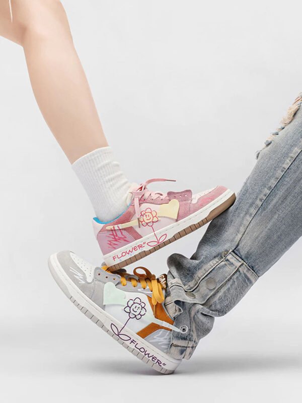 Sunflower Couple Sports Skate Shoes -1593