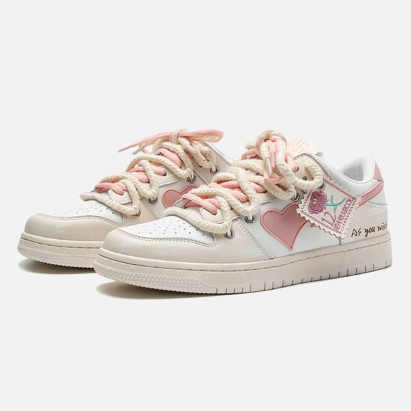 Versatile Rose Stamp Print Board Casual Shoes - 1615