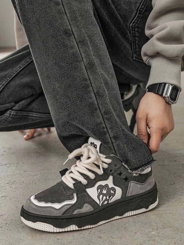 Vintage Niche Casual Couple Skate Shoes-1507