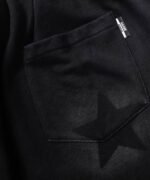 Star Letter Print Drawstring Shorts -1601